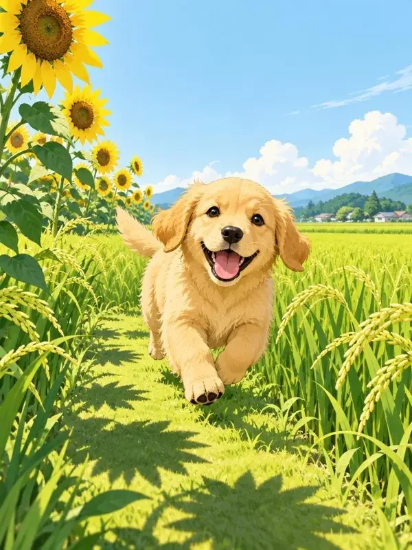 《夏日限定的狗》封面：青春成长题材，每年夏天，乡下的小狗都会在车站等一个不会回来的人